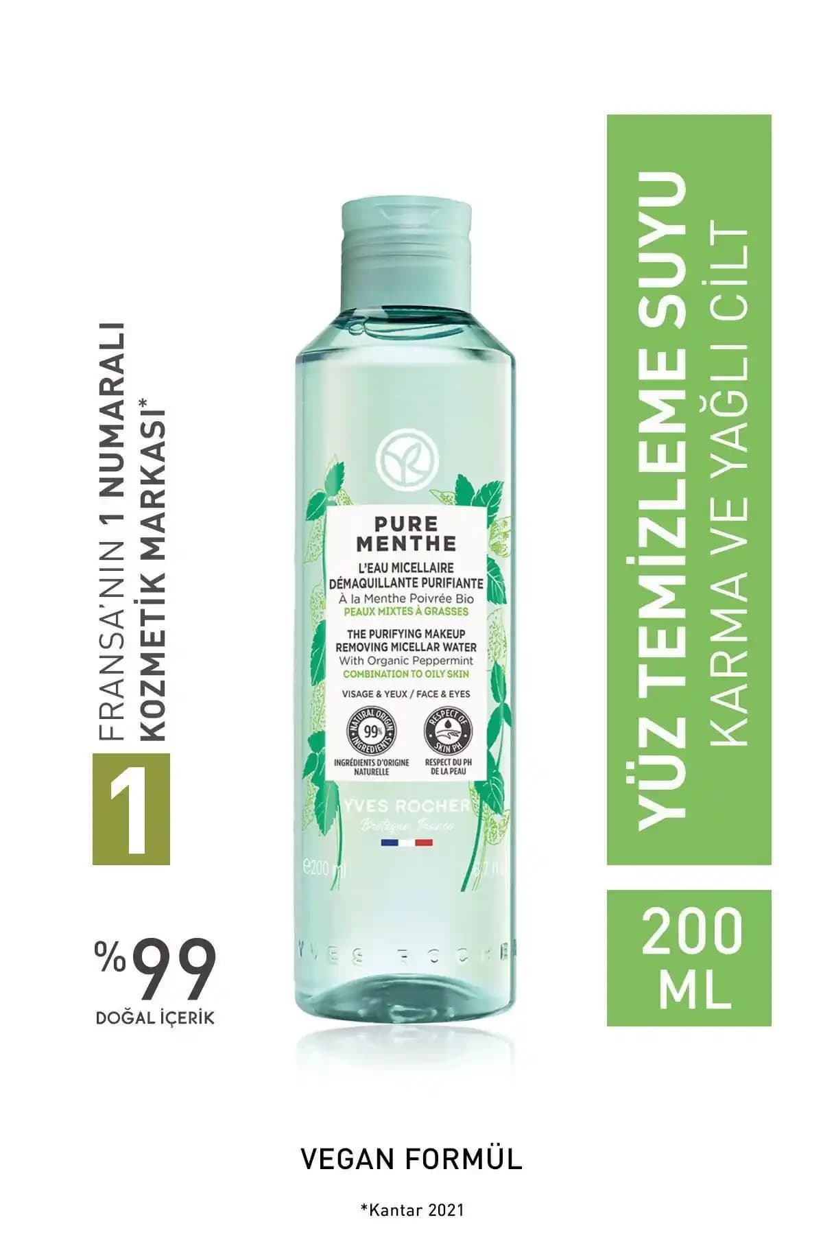 Yves Rocher Karma Yağlı Akne Eğilimli Ciltler İçin Prebiyotik Micellar Temizleme Suyu