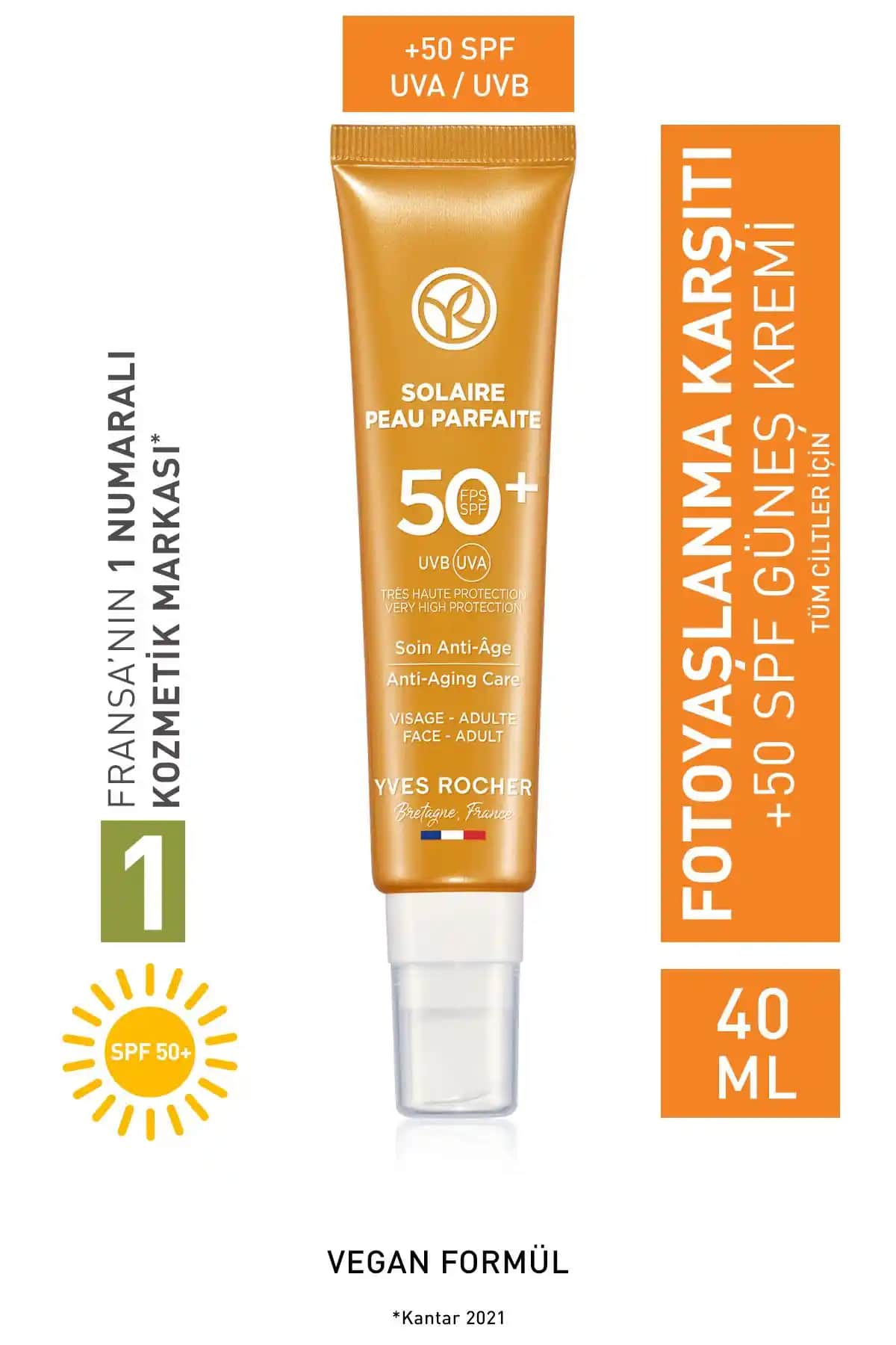 Yves Rocher SPF 50 Güneş Kremi: Yüksek Koruma ve Leke Karşıtı Özellikler