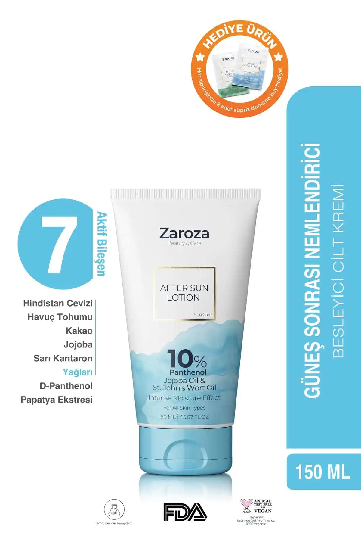Zaroza Güneş Sonrası Vücut Bakım Losyonu Doğal ve Etkili Cilt Yenileme Çözümü