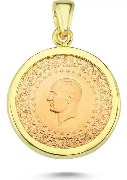 22 Ayar Saf Altın ve Bronz Çerçeveli Kolye Ucu Değerli Takı Seçenekleri