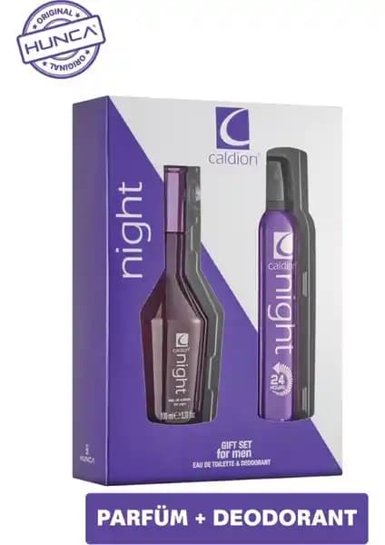 Caldion Gece Bay Edt ve Deo Seti: Modern ve Şık Erkekler İçin Kalıcı Koku Çözümü