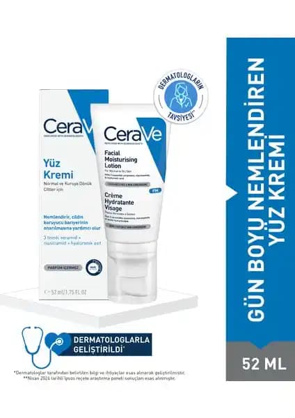 CeraVe Nemlendirici Yüz Kremi Kuru ve Hassas Ciltler İçin Güvenilir Çözüm