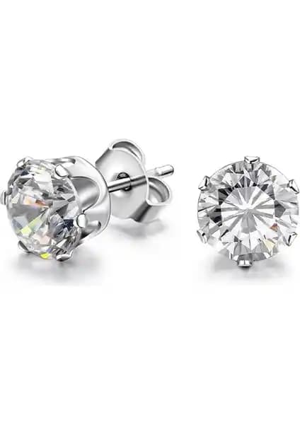 Chavin Tek Zirkon Taş Çelik Unisex Küpe: Şıklık ve Dayanıklılığı Bir Arada Sunar