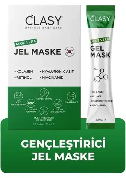 Clasy Care Aloe Vera Jel Yüz Maskesi Doğal ve Etkili Cilt Bakımı İçin Uygun Bir Seçenek