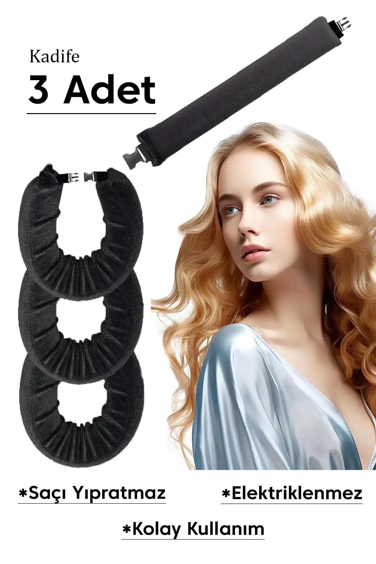 Deko Dekor Siyah Kadife Saç Şekillendirici: Şıklık ve İşlevselliğin Birleşimi