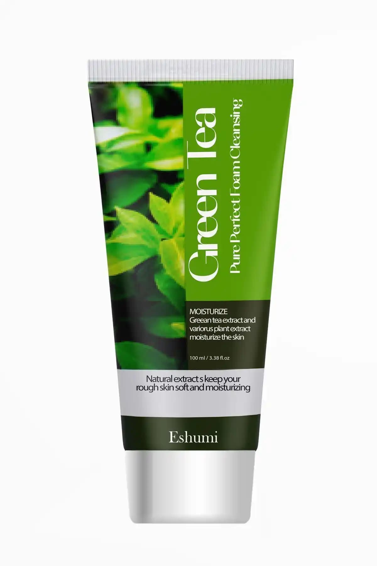 ESHUMİ Yeşil Çay İçeren Derin Temizleyici Köpük Cilt Bakımı için Uygun ve Güvenilir