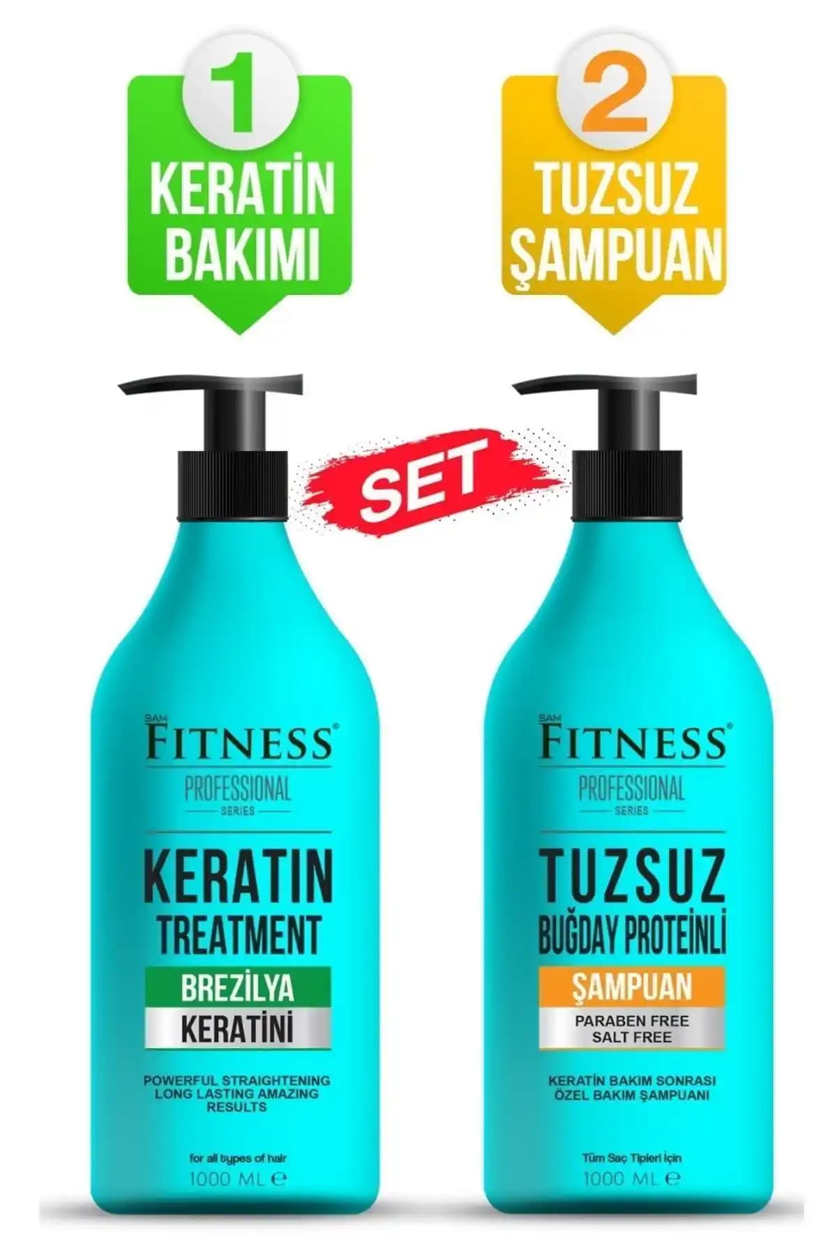 Fitness Profesyonel Saç Düzleştirici Keratin Bakımı Seti ile Sağlıklı ve Parlak Saçlara Kavuşun
