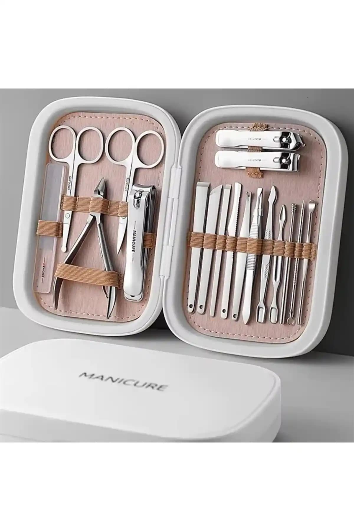 Gaman Krem 18 Parça Profesyonel Manikür ve Pedikür Seti Kalite ve Fonksiyonellik Bir Arada