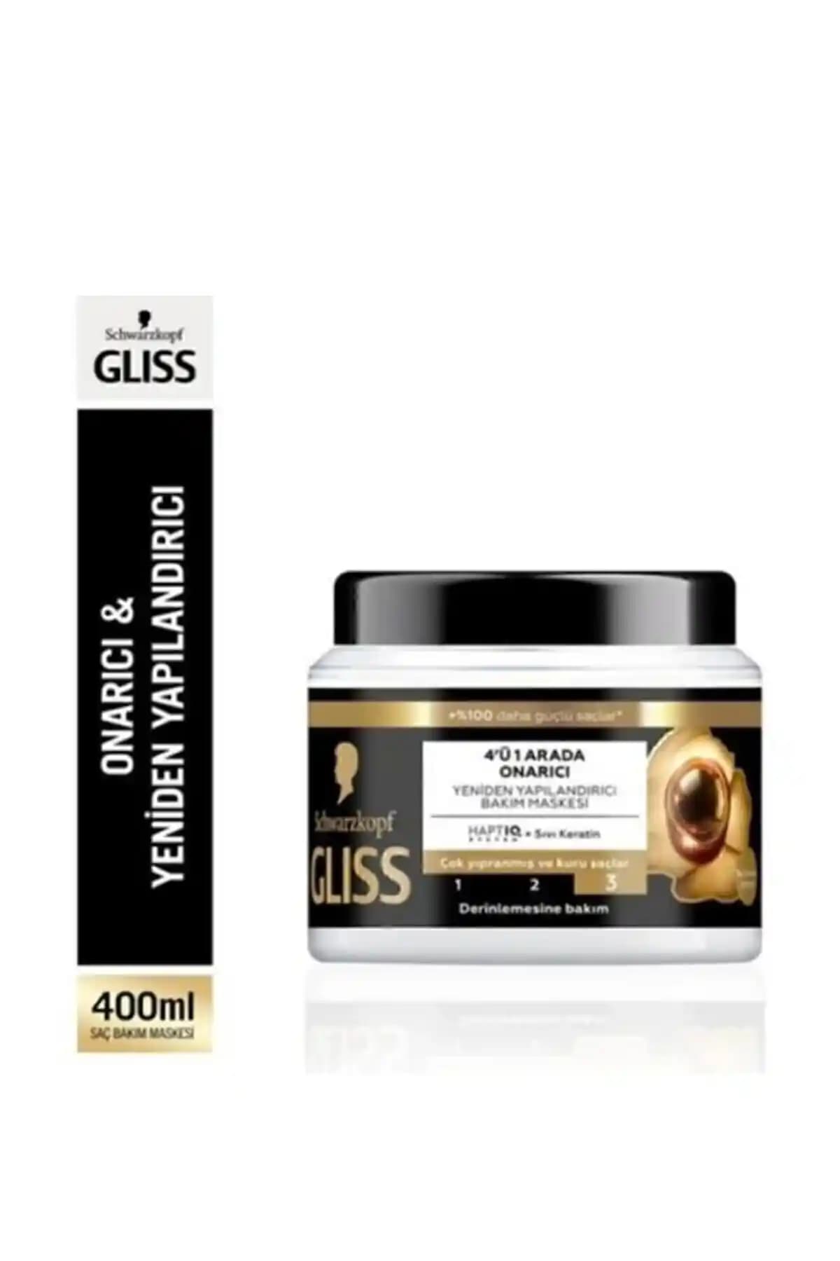 Gliss 4'ü 1 Arada Onarıcı ve Yeniden Yapılandırıcı Saç Bakım Maskesi İncelemesi