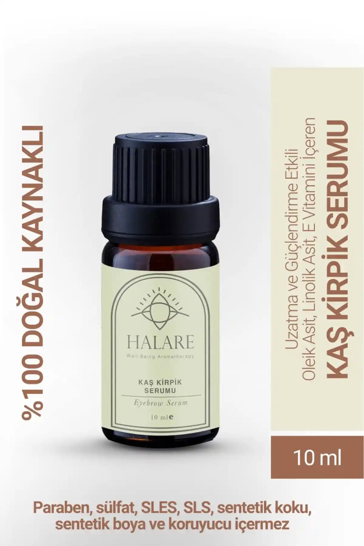 Halare Aromatherapy Kaş ve Kirpik Güçlendirme Serumu Doğal İçeriklerle Etkili Bakım