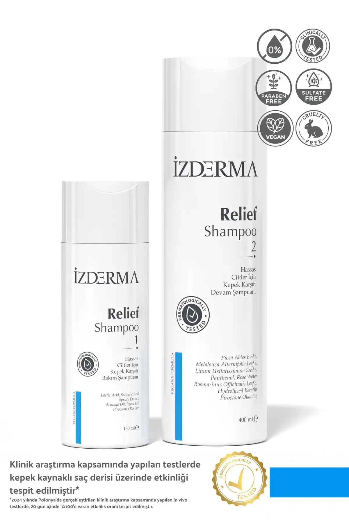 İzderma Relief Şampuanı Kepek ve Kaşıntıya Karşı Doğal Çözüm Sunar