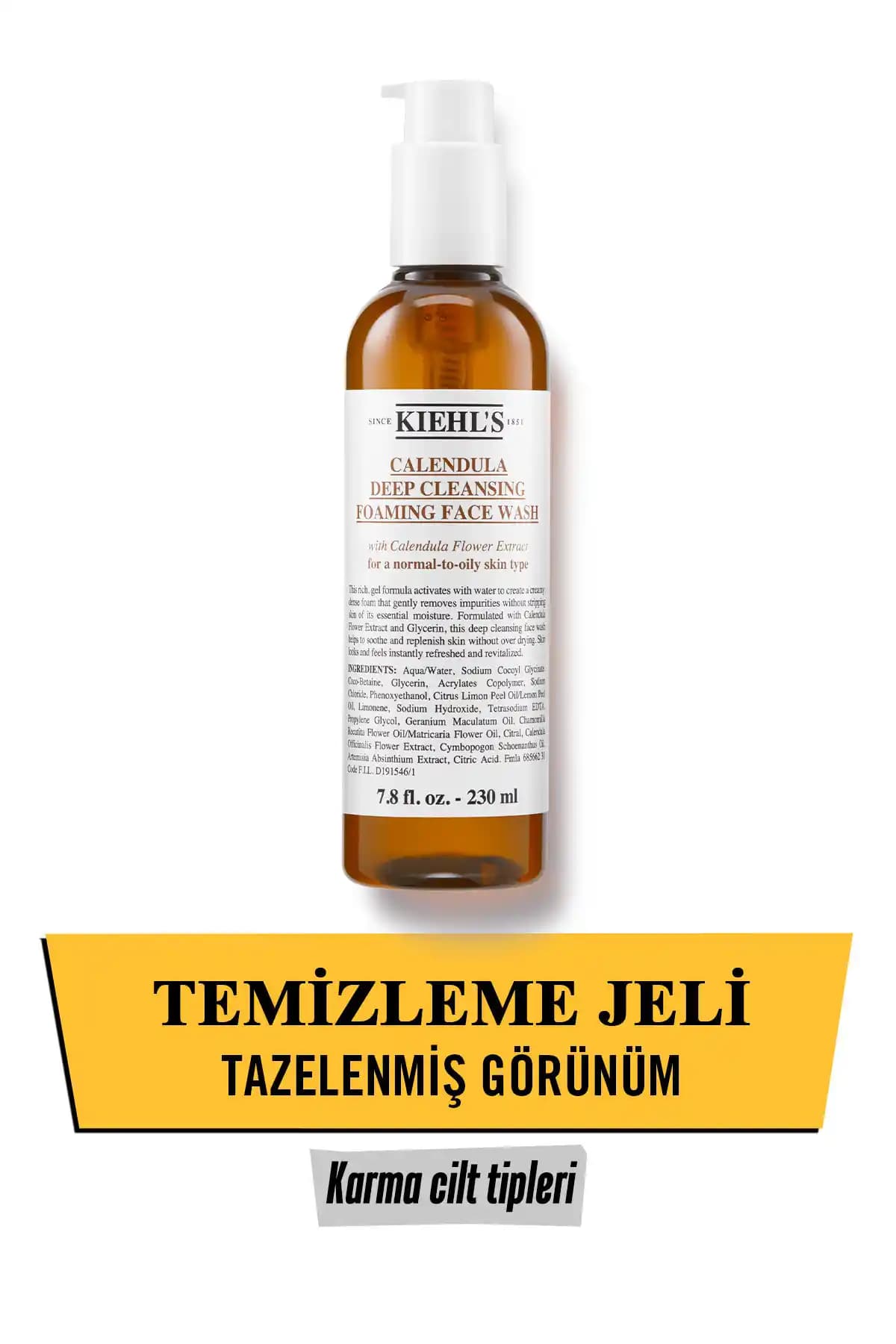 Kiehl's Calendula Kadife Çiçeği Özlü Yatıştırıcı Arındırıcı Temizleme Jeli Ürün İncelemesi
