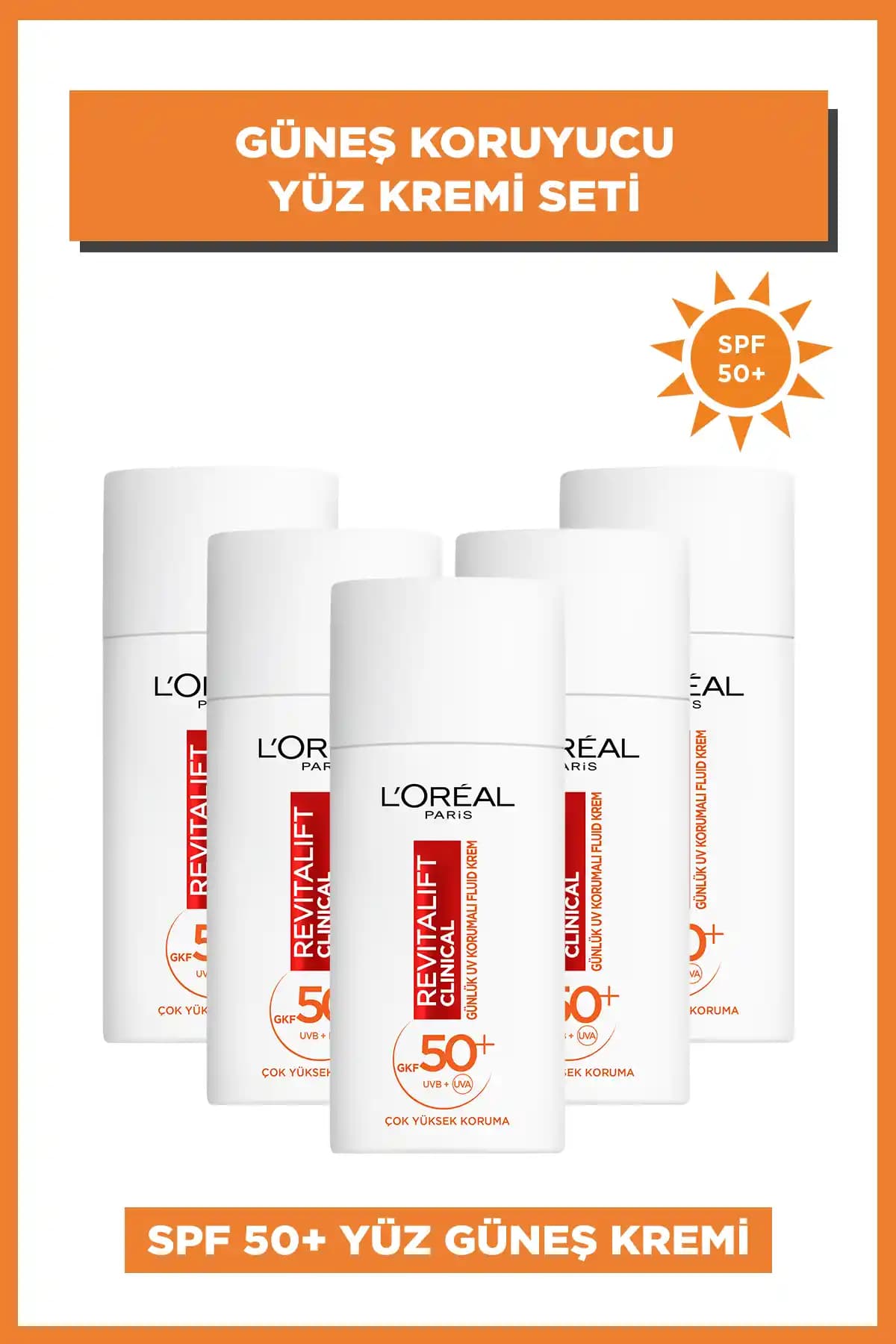 L'Oreal Paris Revitalift Clinical C Vitaminli Güneş Kremi 50+ SPF ile Cilt Koruma ve Nemlendirme