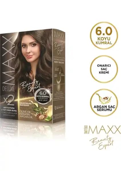 Maxx Deluxe BEAUTY EXPERT 6.0 Koyu Kumral Set Boya ile Renk ve Bakımda Mükemmel Sonuçlar