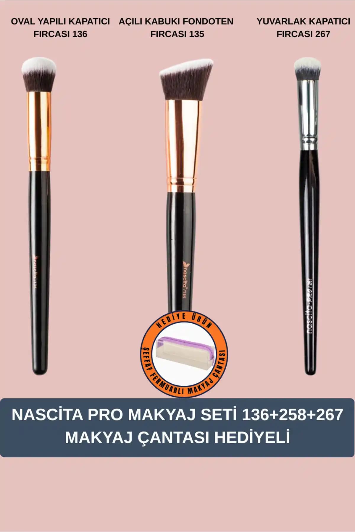 Nascita Profesyonel Makyaj Fırça Seti: Yüksek Kalite ve İşlevsellik Sunar