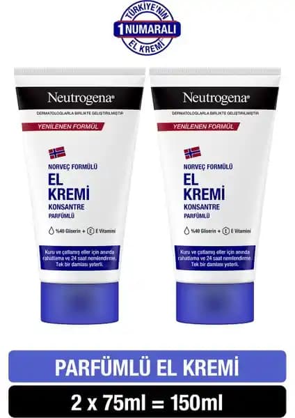 Neutrogena Norveç Formülü El Kremi: Yoğun Nemlendirme ve Hızlı Emilim Özelliğiyle Günlük Bakım