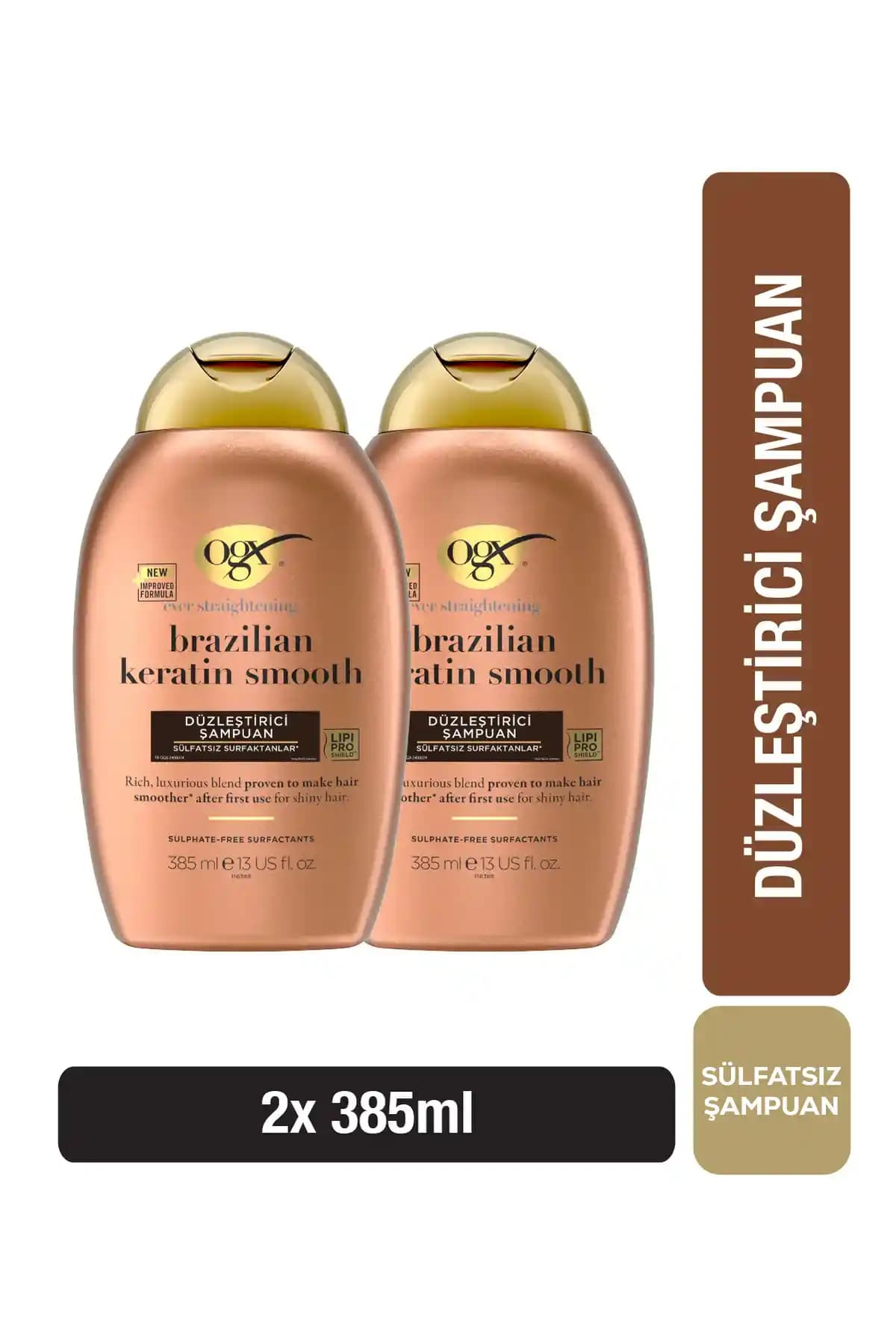 OGX Brazilian Keratin Smooth Düzleştirici Şampuan Saç Bakımında Doğal ve Güçlendirici Çözüm