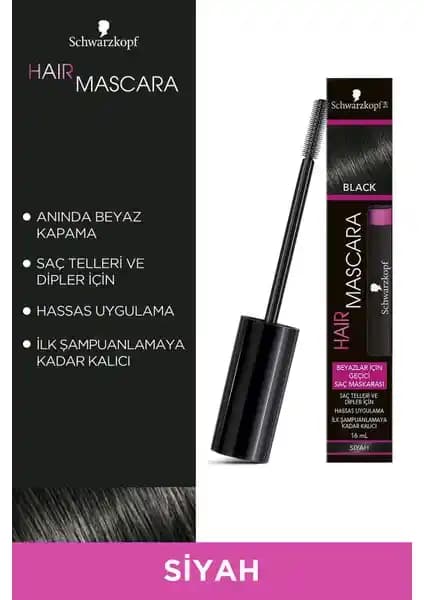 Schwarzkopf Siyah Saç Maskarası: Kolay Uygulama ve Uzun Süre Kalıcı Renk Çözümü