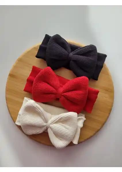 Seher Bebe Butik Kız Bebek & Çocuk Kaşkorse Fiyonklu Bandana Seti: Şıklık ve Konforun Buluşması