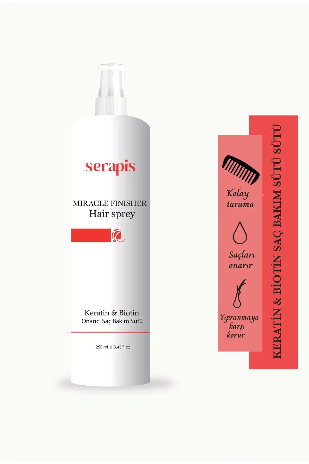 Serapis Keratin Biotin Onarıcı Saç Bakım Sütü: Güçlendiren ve Parlak Saçlar İçin Günlük Kullanım Ürünü