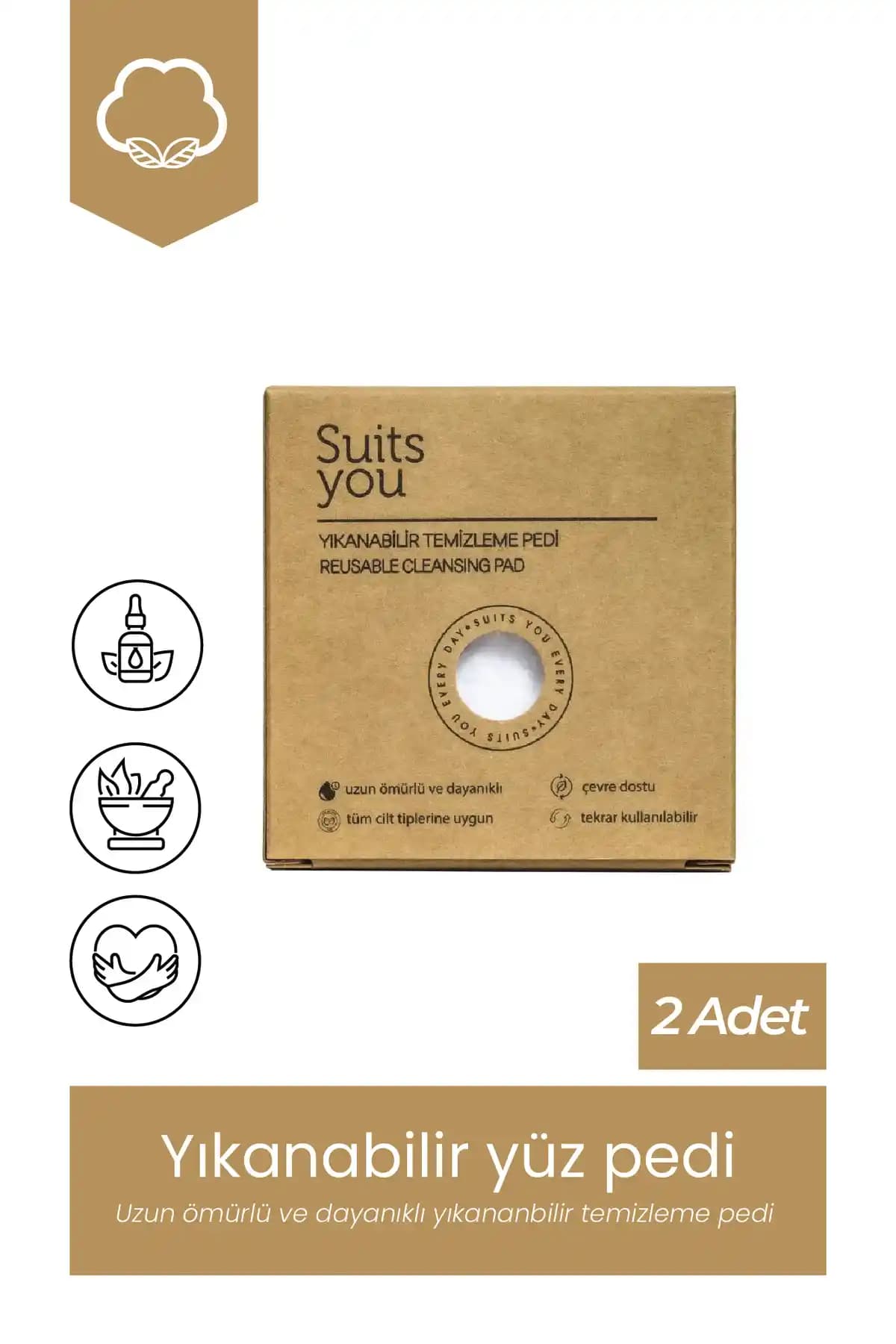 Suits You Yıkanabilir Makyaj Temizleme Pedi: Doğal ve Çevre Dostu Cilt Bakım Seçeneği