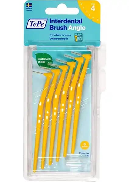 Tepe Angel Arayüz Fırçası Sarı 0.7 mm 6'lı Set ile Günlük Ağız Bakımında Etkili Çözüm