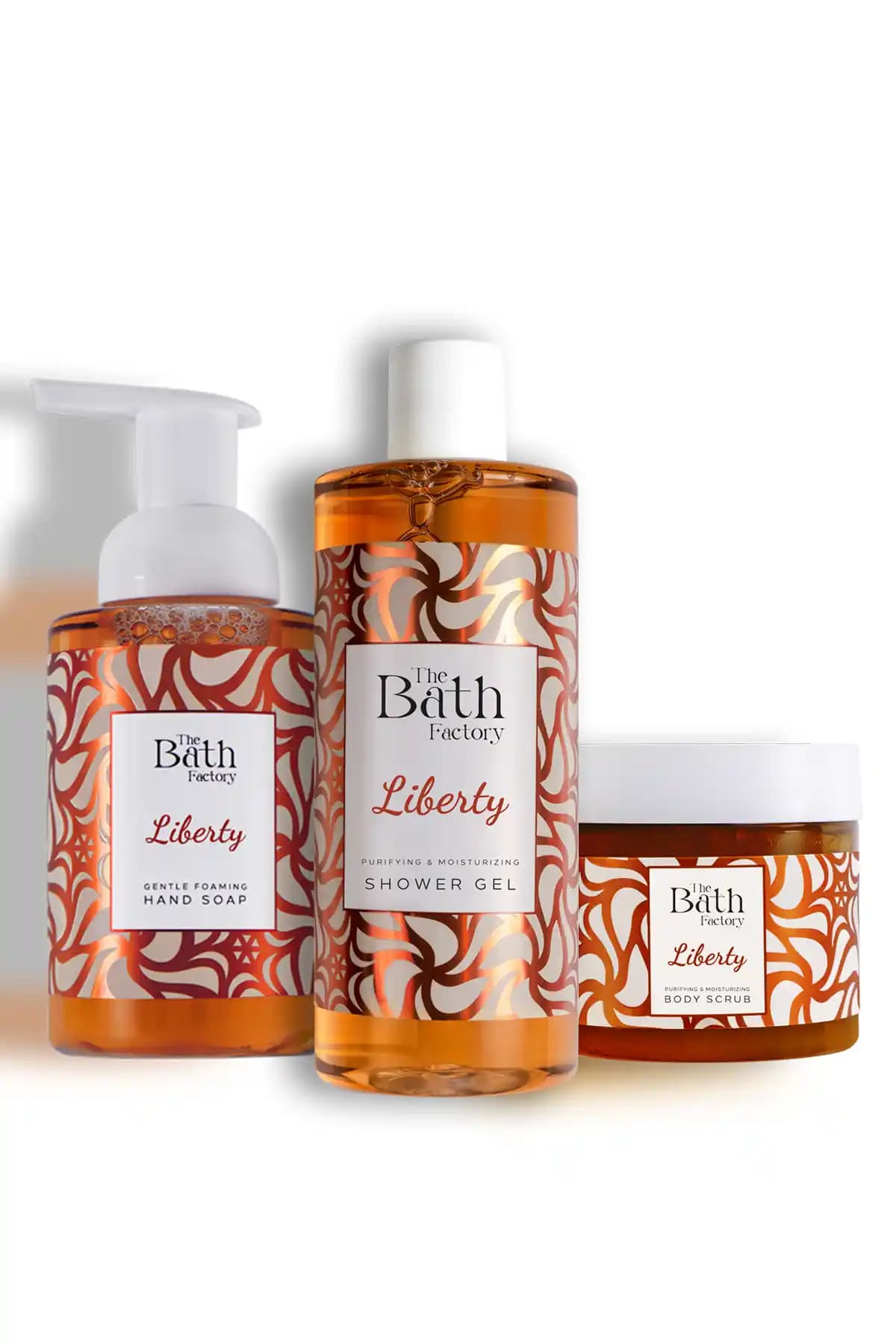 The Bath Factory Liberty Serisi: Cilt Arındırıcı ve Nemlendirici Üçlü Bakım Seti