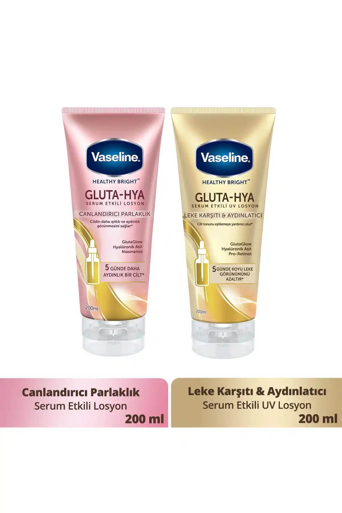 Vaseline Gluta Hya Serum Etkili Losyon: Nemlendirme ve Parlaklık Artırıcı Cilt Bakım Ürünü