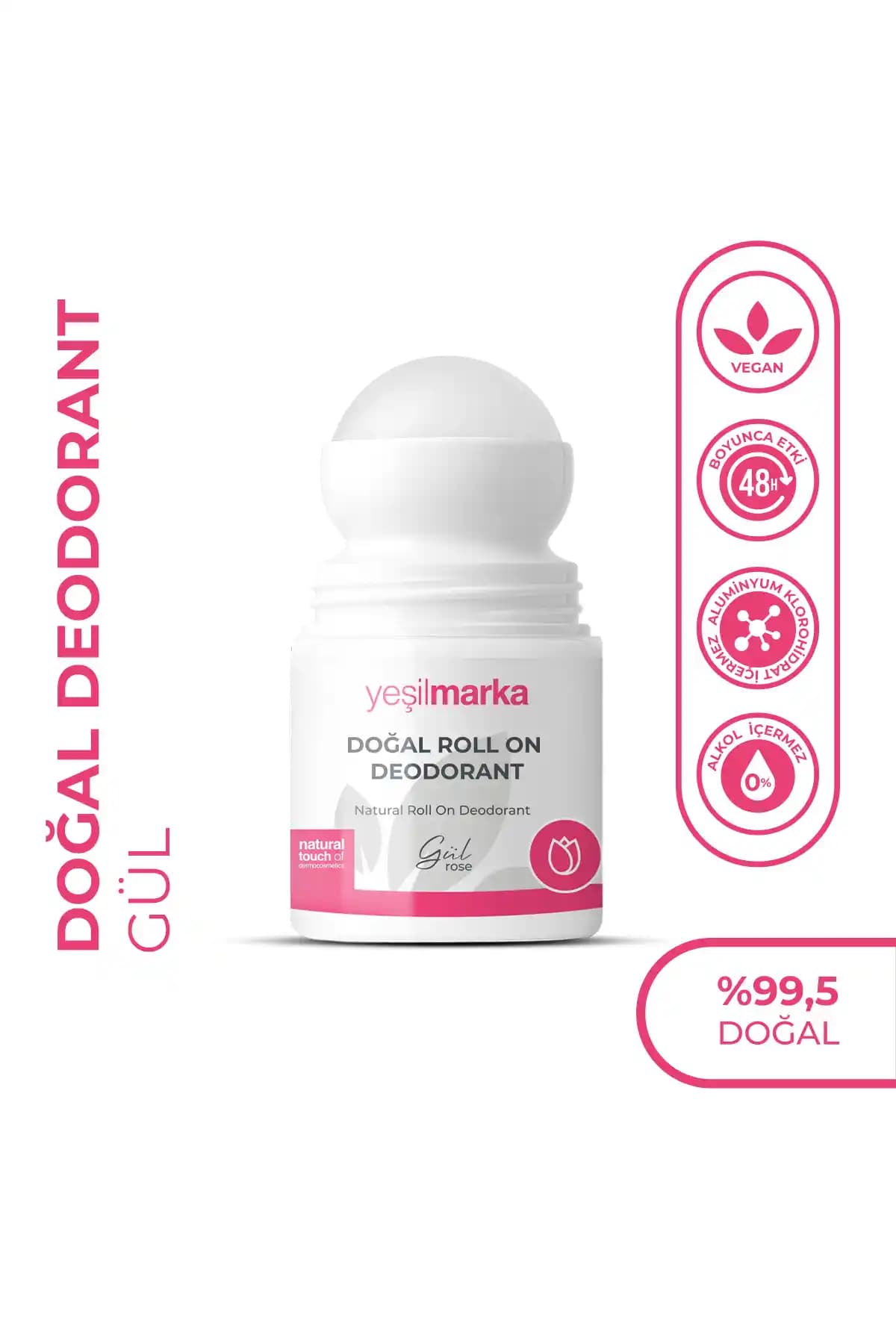 Yeşilmarka Doğal Gül Kokulu Roll-On Deodorant: Etkili ve Sağlıklı Koruma Seçeneği