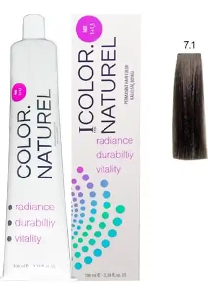 Color Naturel 7.1 Küllü Kumral Saç Boyası: Kremsi Formla Profesyonel Renk ve Bakım