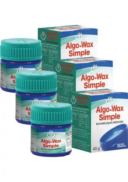 Algo Algo-Wax Simple Buharlaşan Merhem Viks Krem: Doğal ve Etkili Rahatlatıcı Solunum Destekçisi