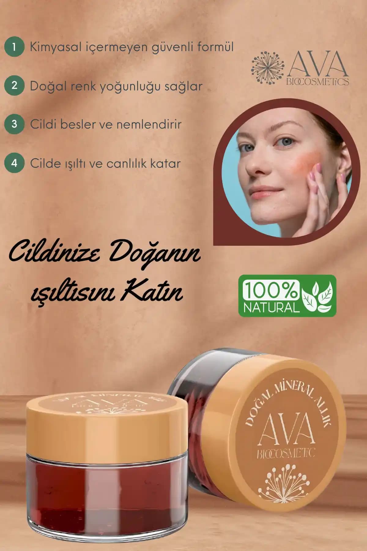AvA Bio Cosmetics Doğal Mineral Allık: Doğal İçeriklerle Güzel ve Sağlıklı Makyaj