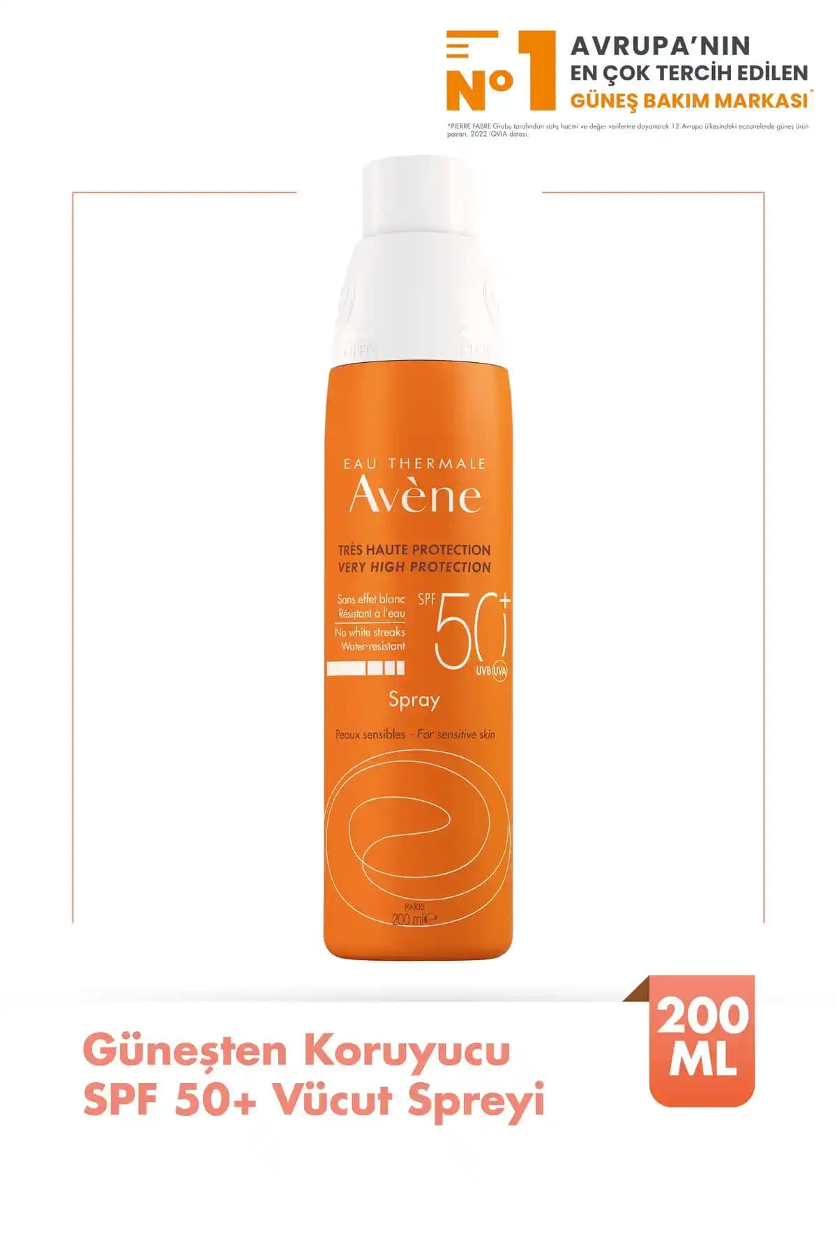 Avene SPF 50+ Güneş Koruyucu Vücut Spreyi: Hassas Ciltler İçin Güçlü ve Pratik Koruma