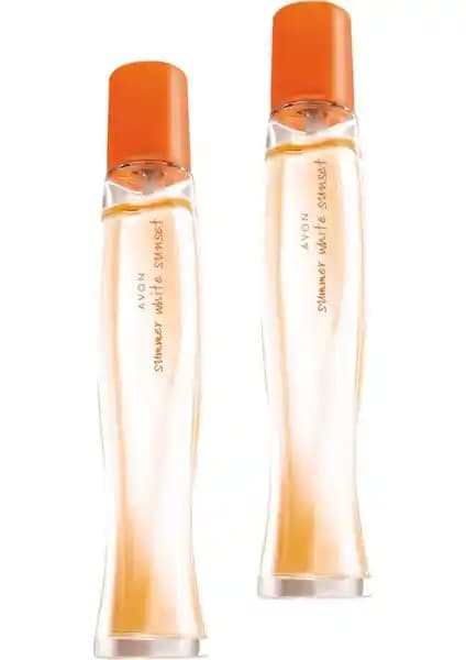 Avon Summer White Sunset Kadın Parfüm Edt 50 ml Ikili Set Yaz Ayları İçin Ferah ve Çiçeksi Koku