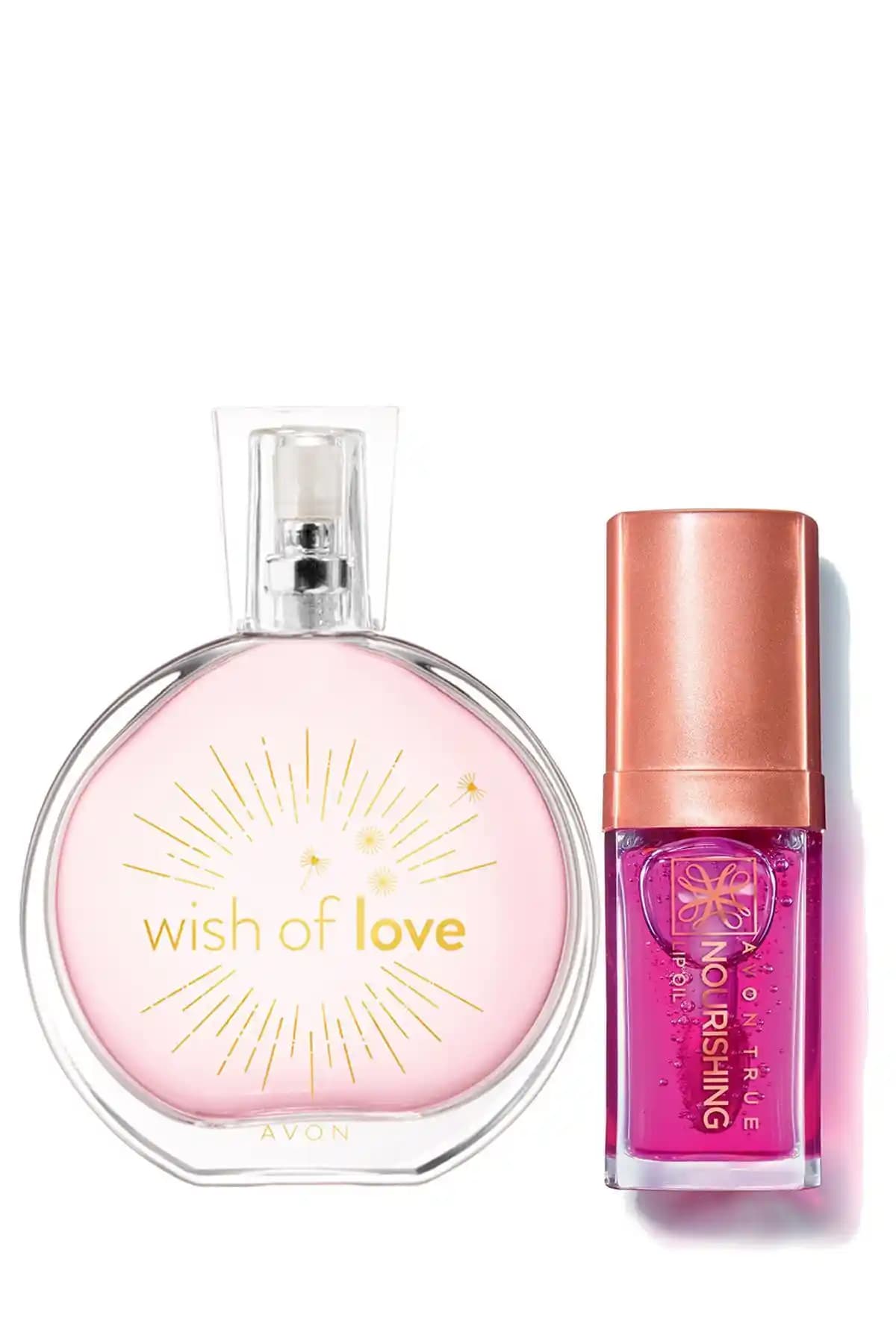 Avon Wish Of Love Seti: Günlük Kullanım İçin Ferah Parfüm ve Dudak Bakım Ürünü