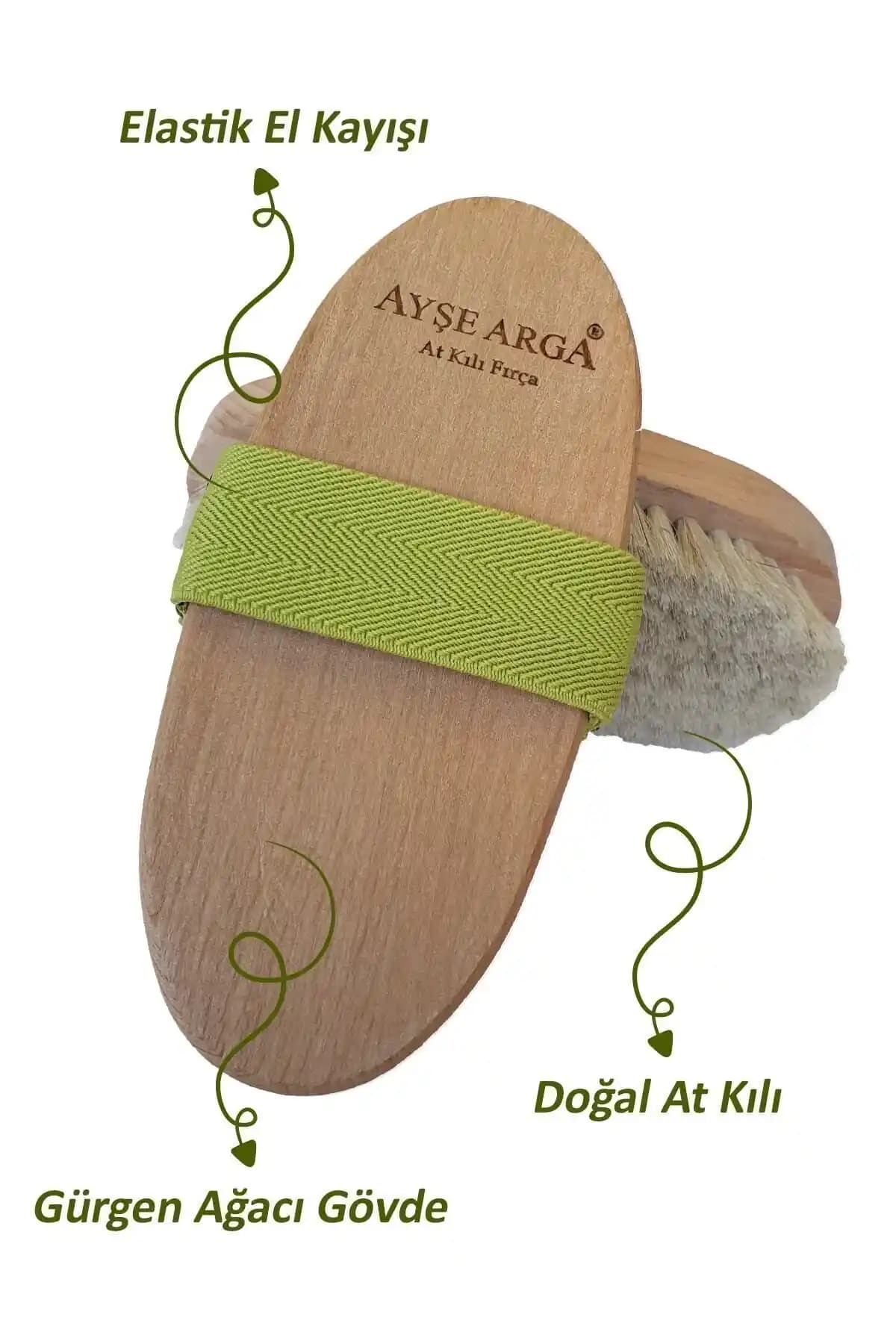 AYŞE ARGA Doğal At Kılı Fırça Krem Rengi Cilt Bakımında Etkili ve Doğal Bir Seçenek