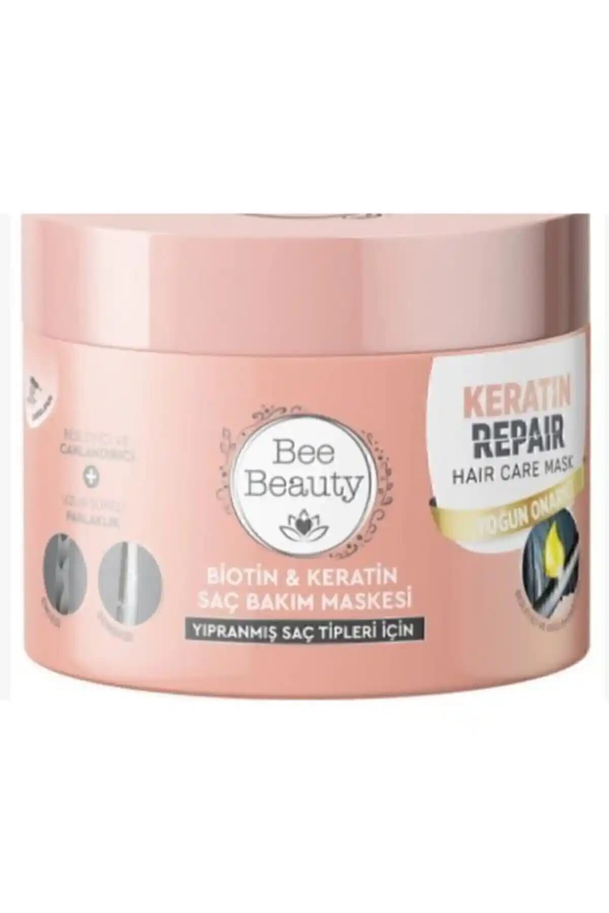 Bee Beauty Biotin ve Keratin İçeren Saç Bakım Maskesi ile Saçlarınızı Güçlendirin ve Parlaklık Kazanın