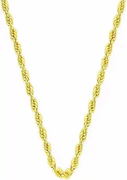 Bilezikci Burgu 14 Ayar Altın Zincir 50 Cm - Şıklık ve Kalitenin Buluşması