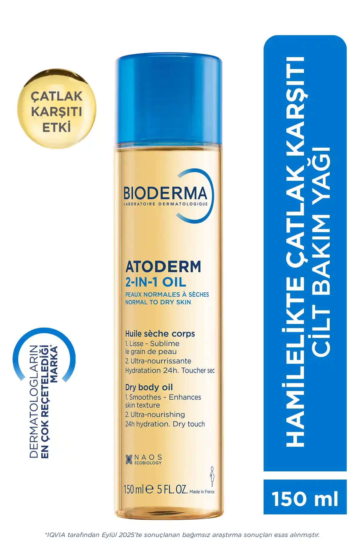 Bioderma Atoderm 2-in-1 Body Oil: Kuru ve Hassas Ciltler İçin Etkili Nemlendirici