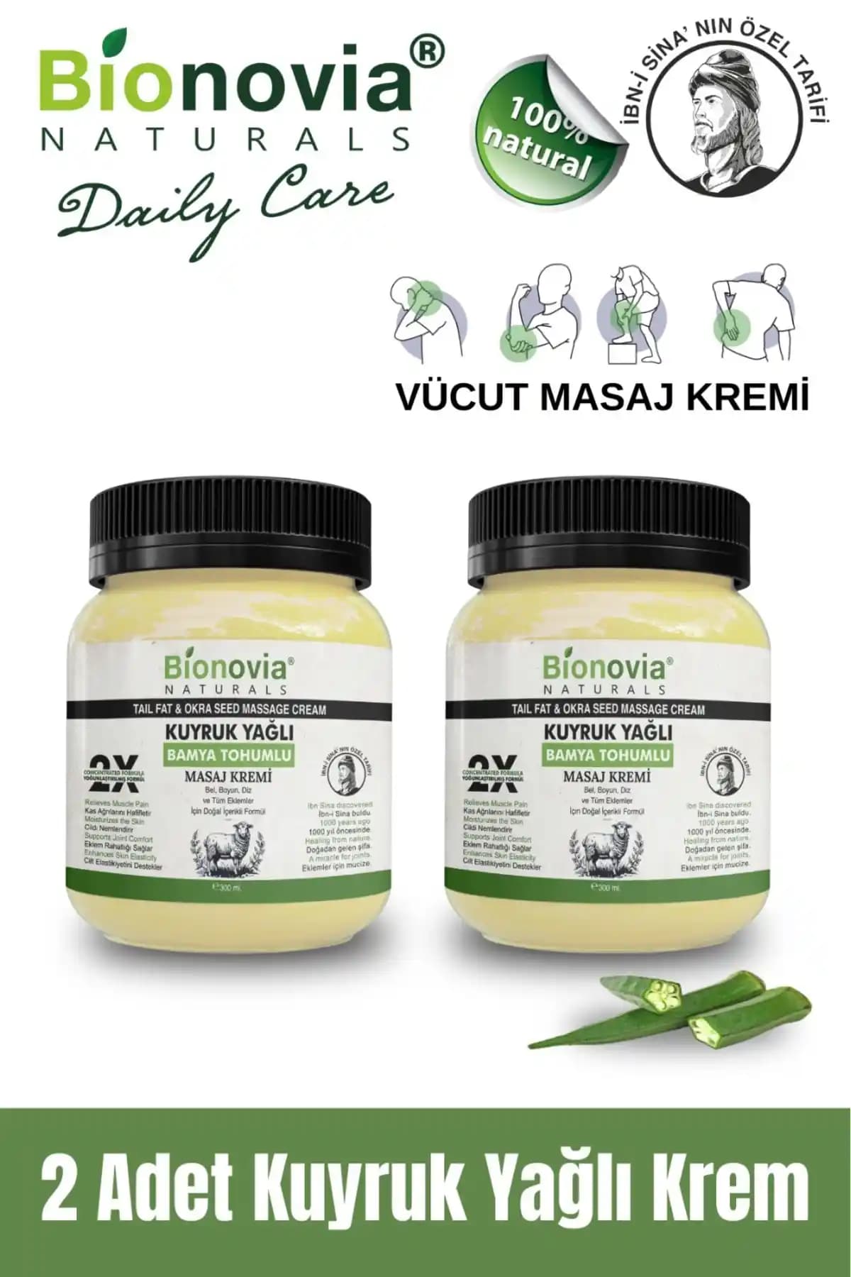 Bionovia Kuyruk Yağı ve Bamya Tohumlu Doğal Vücut Masaj Kremi İncelemesi ve Kullanım Fırsatları