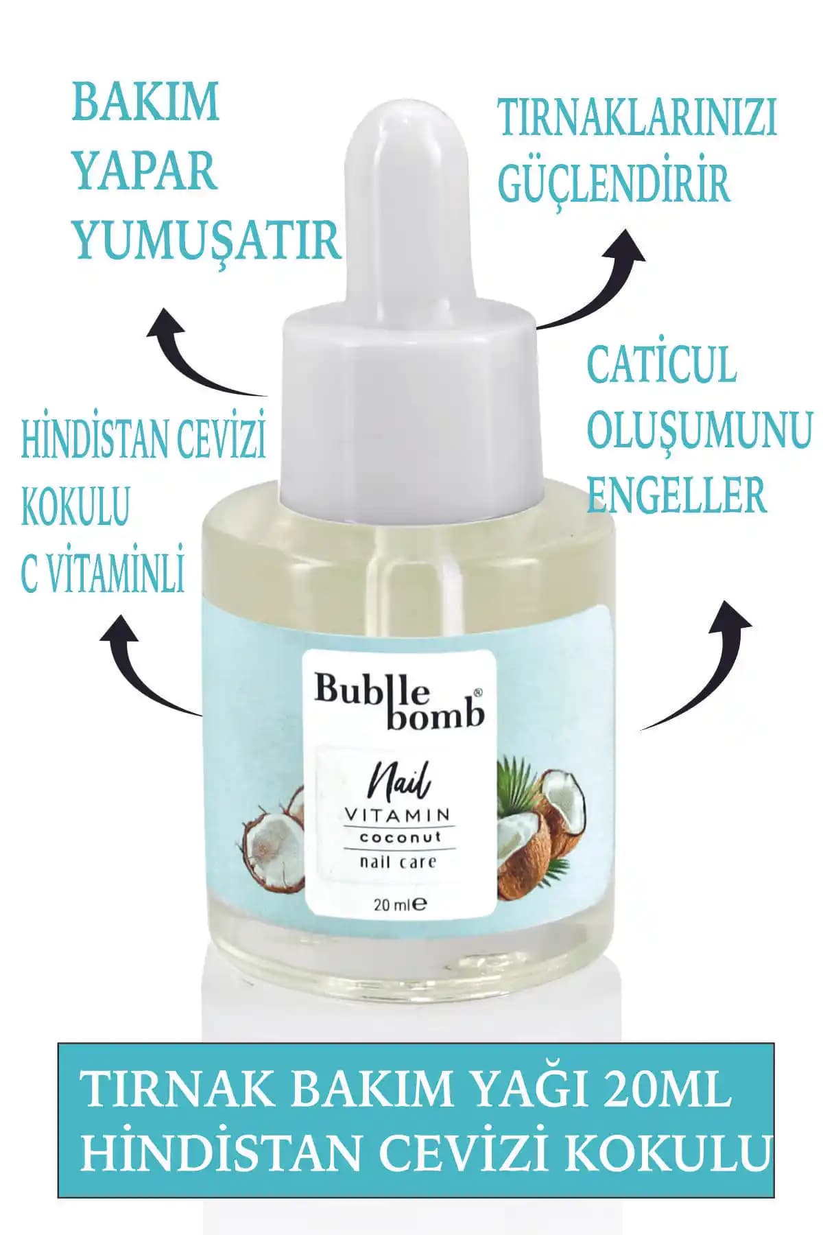 BubbleBomb Tırnak Bakım Yağı: Doğal İçeriklerle Güçlendirilmiş Tırnak Bakım Çözümü