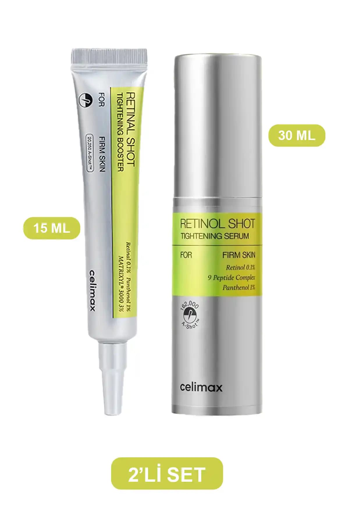 Celimax Set Retinal Shot: Cilt Yenileme ve Gençleşme İçin Etkili Serum