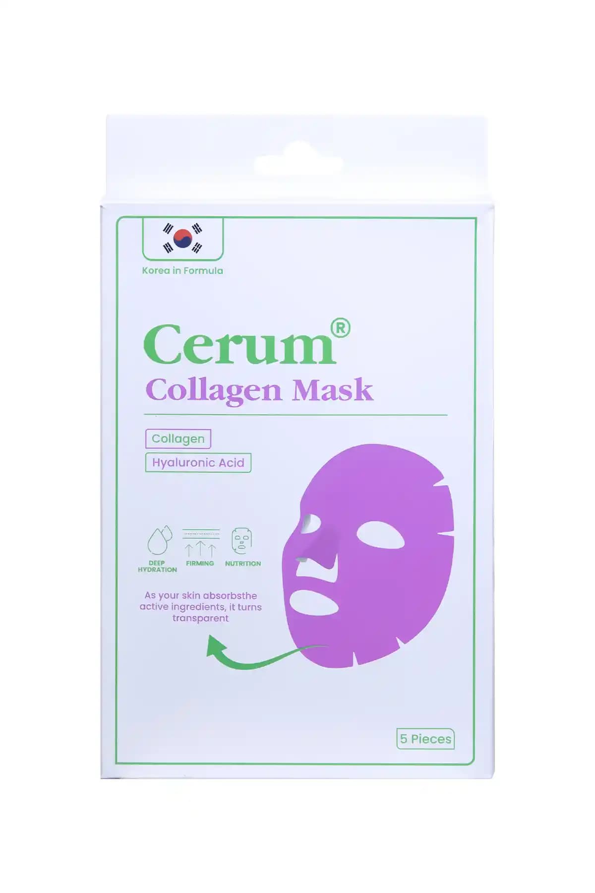 Cerum Yüzde Eriyen Kolajen Maskesi: Nemlendiren ve Yaşlanma Karşıtı Cilt Bakım Ürünü