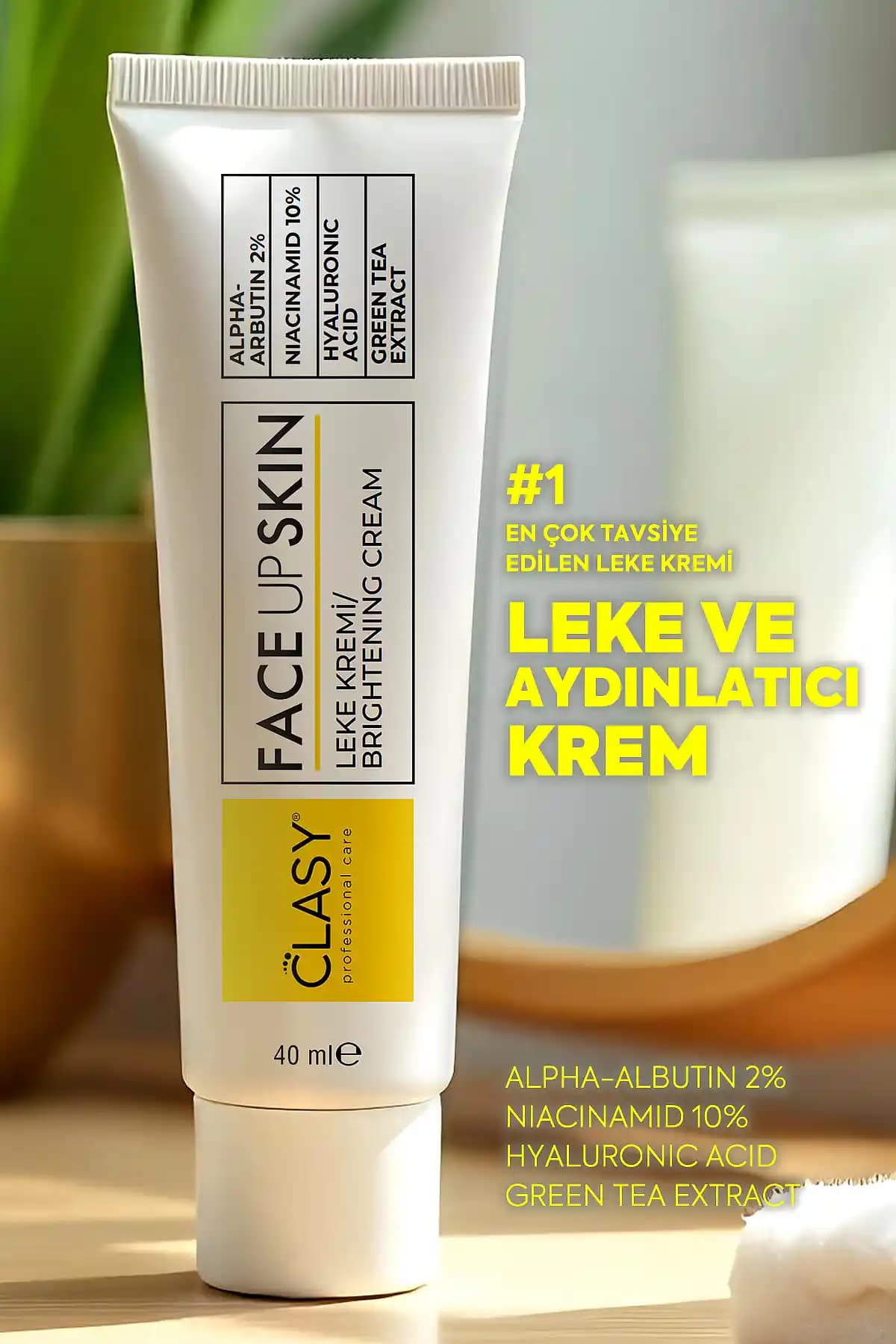 Clasy Care Face Up Skin Aydınlatıcı Leke Kremi: Cilt Tonunu Eşitleyen ve Parlaklık Sağlayan Bakım Ürünü