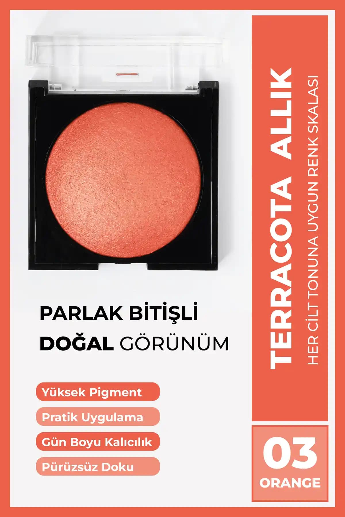 Cocosh She Terracota Allık 10 Gr 03 Orange Doğal ve Uzun Süre Kalıcı Renk Seçeneği