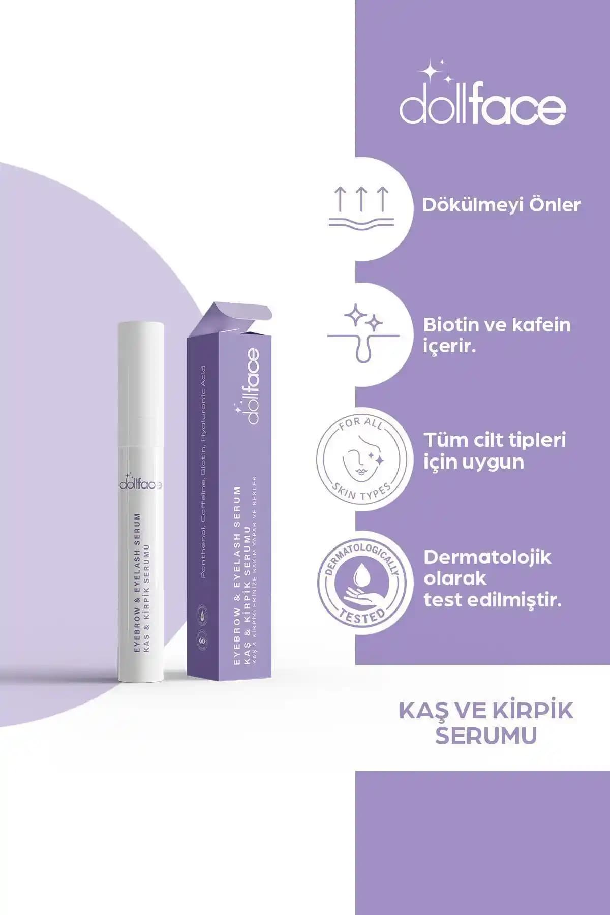 Dollface Kaş Kirpik Serumu: Doğal ve Güçlü Bakım İçin Etkili Çözüm