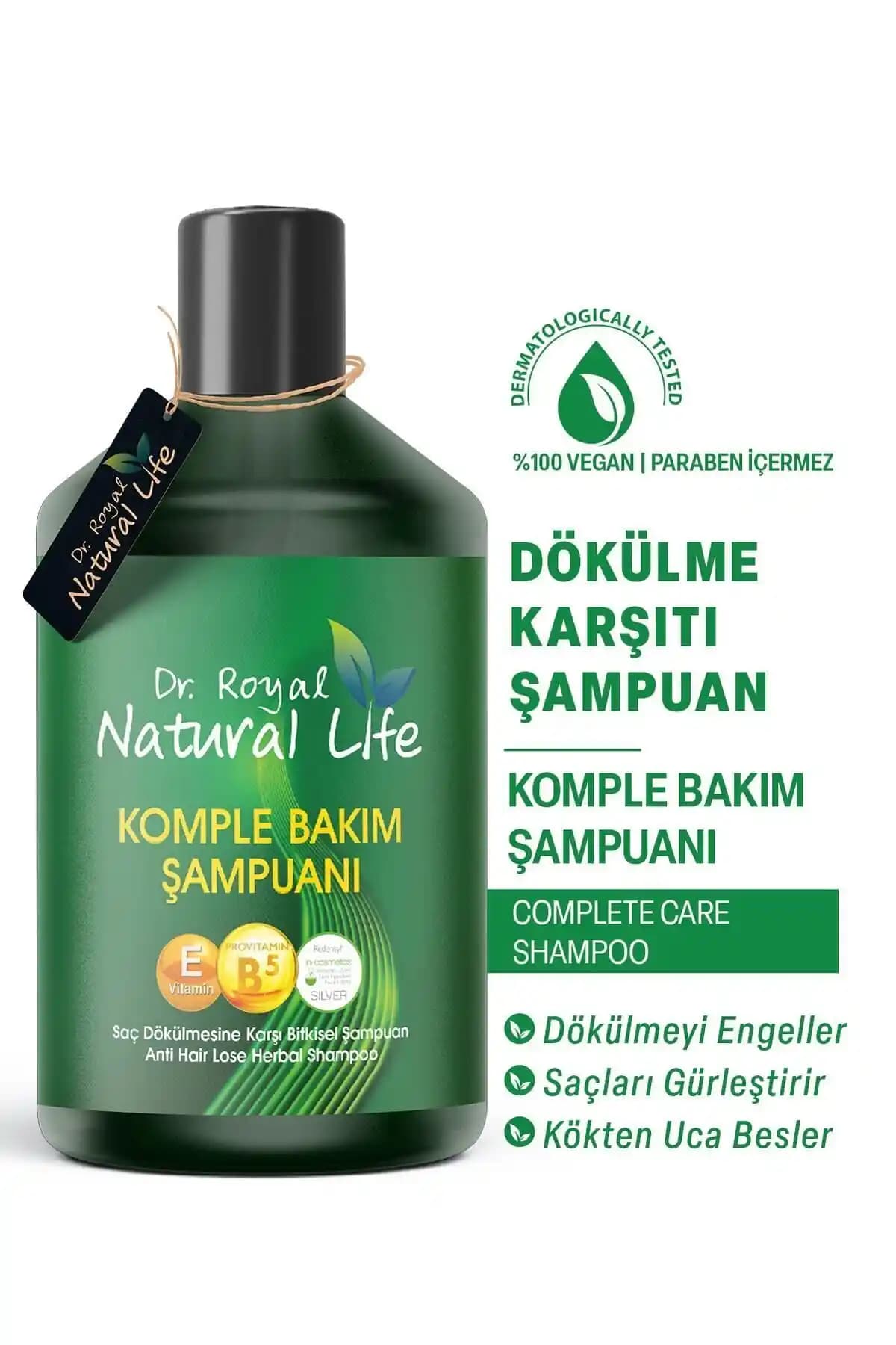 Dr.Royal Natural Life Bitkisel Keratinli Şampuan Saç Dökülmesine Karşı Güçlendirici