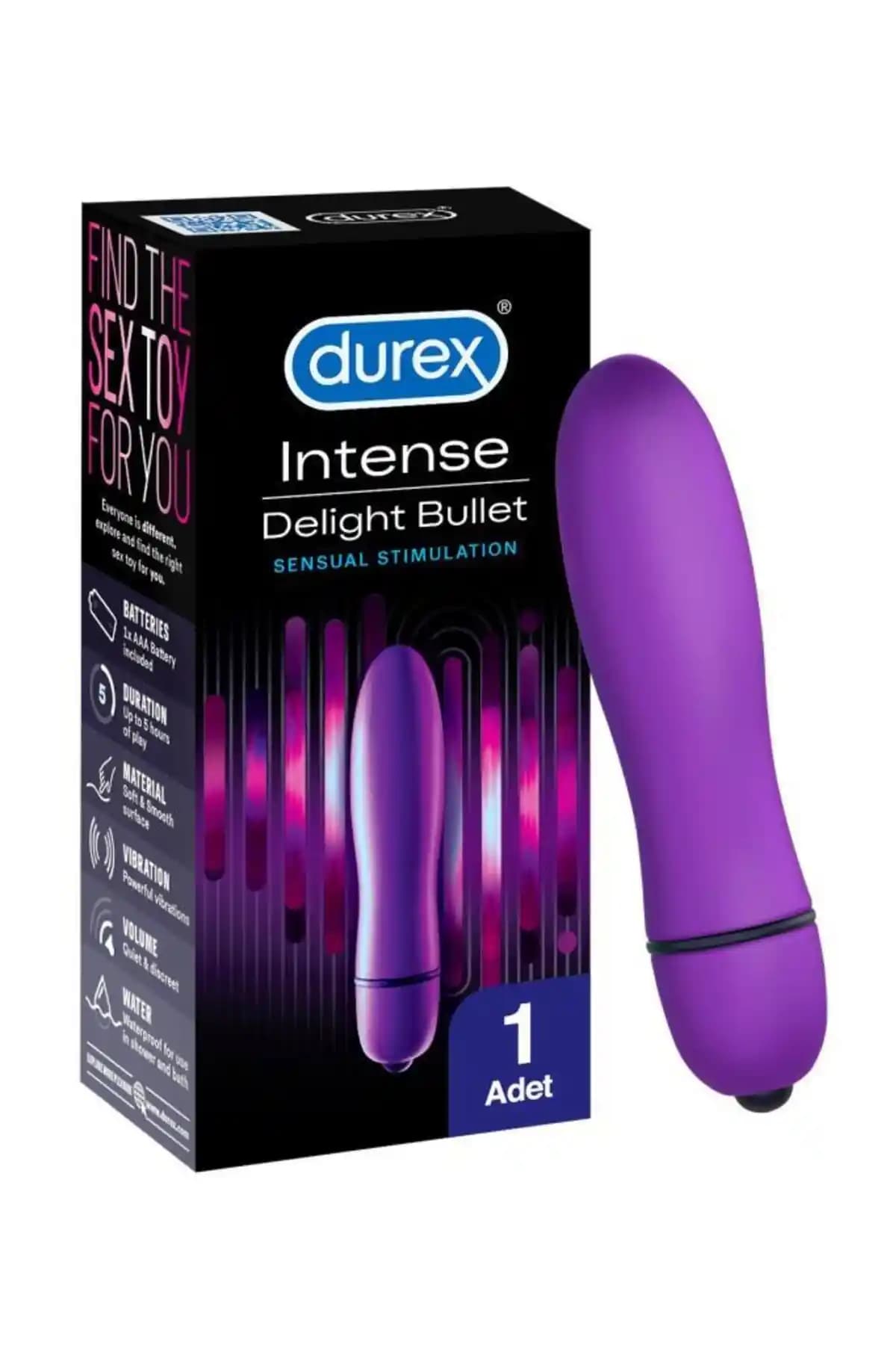 Durex Intense Delight Bullet Titreşimli Vibratör: Güçlü ve Suya Dayanıklı Kadınlar İçin Ürün
