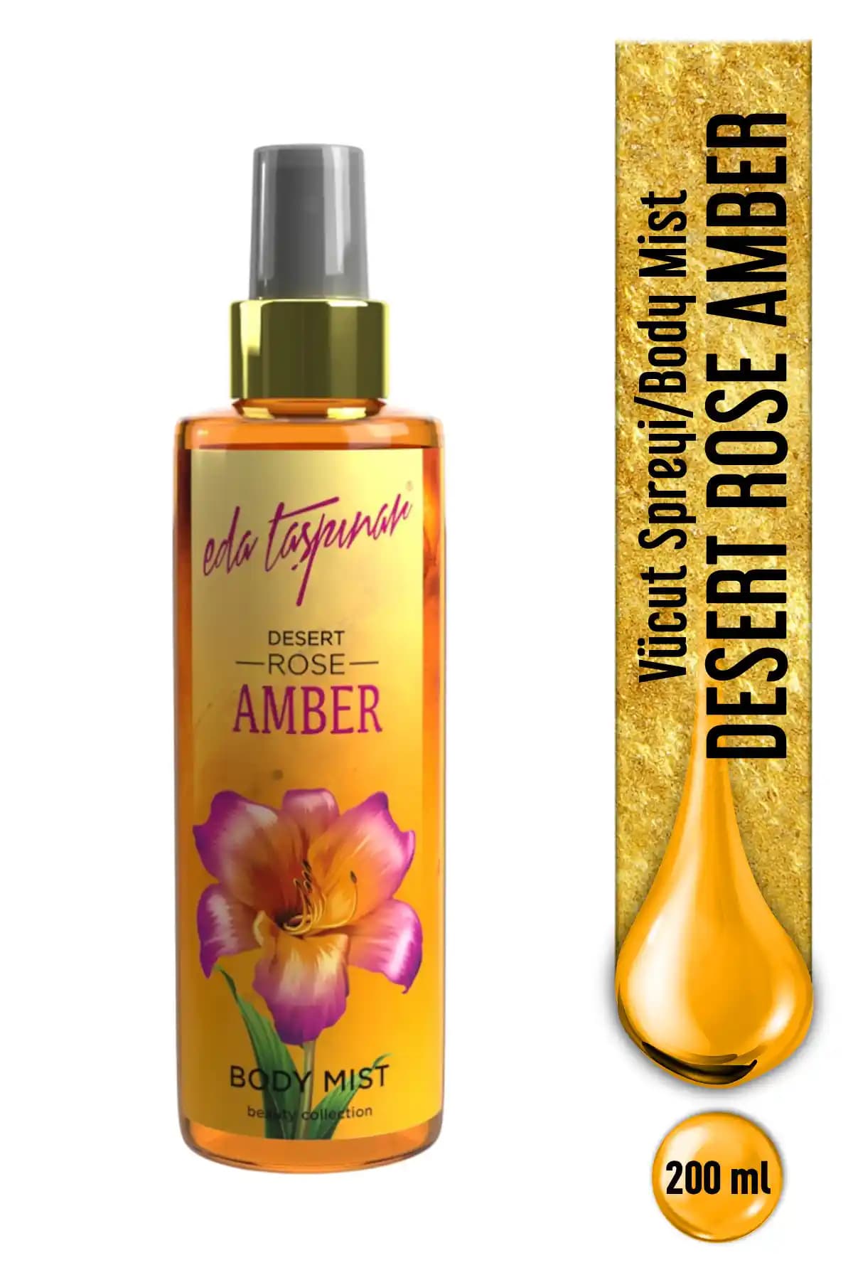 Eda Taşpınar Desert Rose Amber Body Mist: Dubai’den İlham Alan Büyüleyici ve Kalıcı Koku