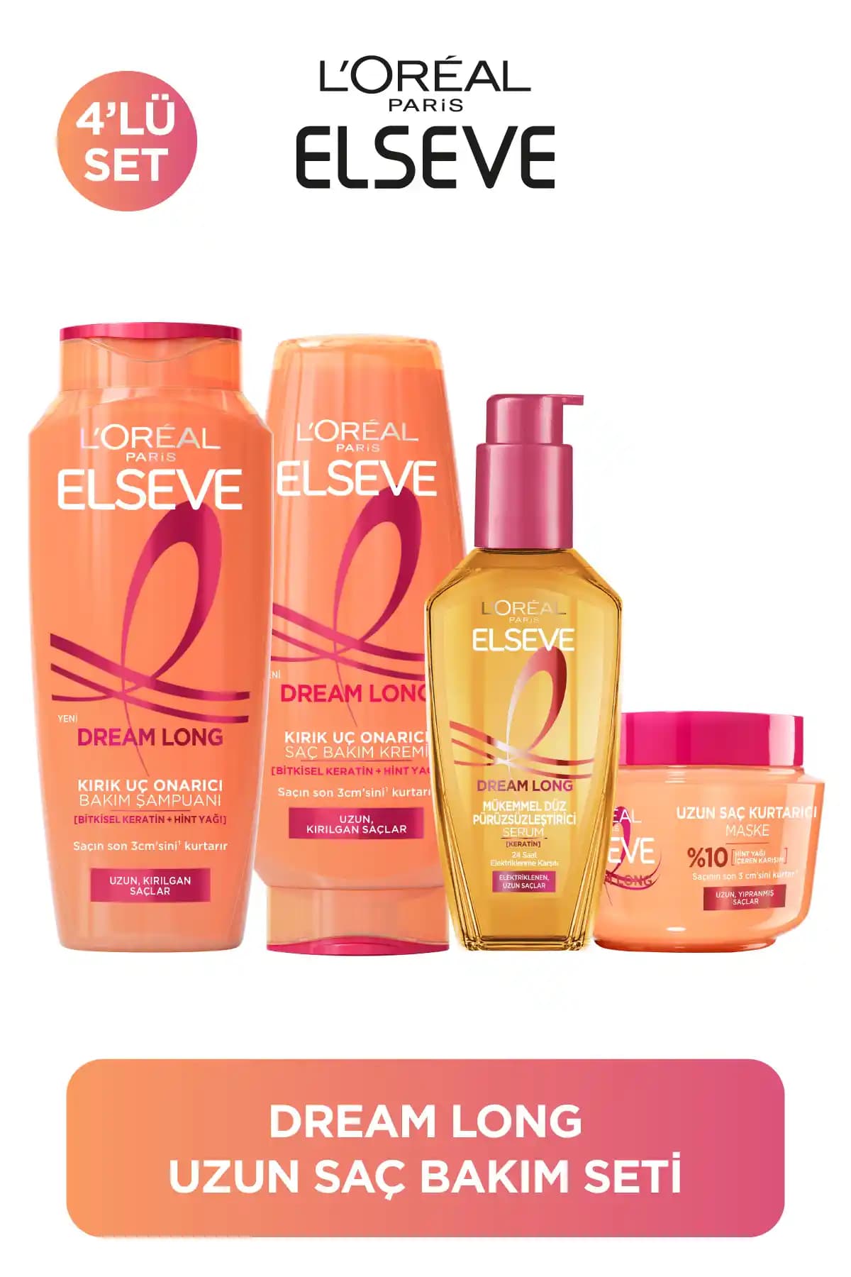 Elseve Dream Long Serisi: Uzun ve Sağlıklı Saçlar İçin Etkili Bakım Çözümü